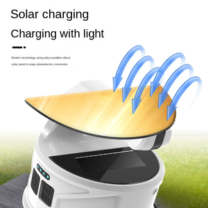 Lámpara de Camping Portátil con <span class=keywords><strong>Bombillas</strong></span> Halógenas, Linterna Recargable USB Tipo-C, Clasificación IP55, Control Táctil, Batería de Litio - Product Image 4