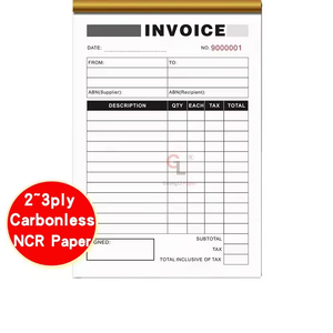 Carnet <span class=keywords><strong>de</strong></span> reçus <span class=keywords><strong>de</strong></span> location autocopiants personnalisé en <span class=keywords><strong>3</strong></span> feuillets, formulaires NCR <span class=keywords><strong>de</strong></span> haute qualité avec taille et logo sur mesure, 4 reçus par page pour usage professionnel - Product Image 5