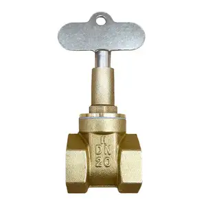 Trung Quốc HPB59-1 DN15 2 inch dừng Van cổng NPT Brass dừng Van cổng cho máy nước nóng