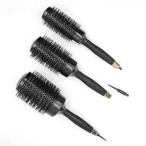 Nouvel Arrivage – Lot de 6 brosses à cheveux SE en aluminium ventilé avec technologie ionique nano, pliables, en plastique, design compact pour les cheveux - Product Image 4