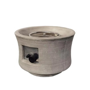 Diamètre 50cm. Foyer rond à gaz MgO et métal 40000 BTU Propane Bol à feu écologique pour décoration de jardin - Product Image 1