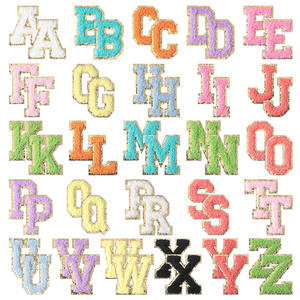 Accesorios de Ropa, Parches de Lentejuelas Bordadas de Tamaño Pequeño, Alfabeto Colorido, Parche de Chenilla Personalizado para Planchar en Ropa/Gorras - Product Image 5