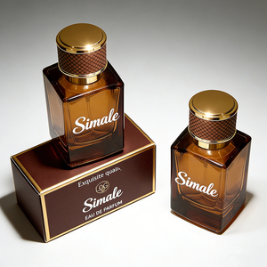 Flaconi di Profumo Quadrati in Oro con Design Personalizzato, Tappo in Pelle, 30ml 50ml 100ml, Bottiglia Spray di Lusso per Fragranze con Scatola per Auto - Product Image 3