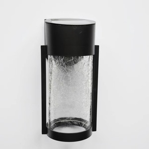 Lampe solaire à verre craquelé pour allée, éclairage extérieur étanche pour clôture de jardin, lumière blanc chaud, 6-12 heures de fonctionnement continu - Product Image 5