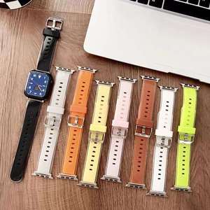 Moda nuevas mujeres hombres correa de reloj Correa Glacier Tpu deportes transparentes gelatina Tpu correa de reloj para <span class=keywords><strong>Apple</strong></span> <span class=keywords><strong>Watch</strong></span> <span class=keywords><strong>Series</strong></span> - Product Image 1