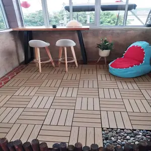 Échantillon gratuit de dalles de terrasse en bois texturé, anti-pourriture, résistantes à l'usure, décoratives <span class=keywords><strong>pour</strong></span> la <span class=keywords><strong>maison</strong></span>, à emboîtement - Product Image 3