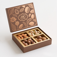 Boîte d'emballage en carton blanc pliable écologique OEM pour sushi, collation, barre protéinée, noix, chocolat, ajouts, laminage mat