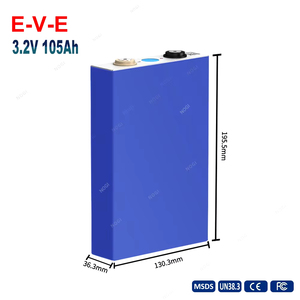 EV E LF105 3.2V 105Ah LFP 电池芯 3C 峰值放电高功率磷酸铁锂 (LiFePO4) 电池，适用于房车、UPS、机器人、AGV、定制电池组 - Product Image 1