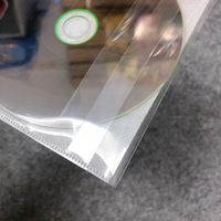 Plastiques transparents CPP, couverture de CD, CD DVD, pochette en plastique pour CD/emballage de CD/pochette pour CD avec rabat