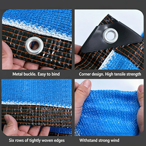 Voile d'ombrage DaringFish avec bords ourlés, œillets, maille épaisse et densifiée, anti-âge, isolation thermique, <span class=keywords><strong>protection</strong></span> UV pour patio et camping - Product Image 5
