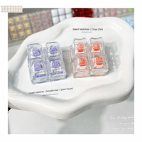 Kit anti-stress élégant unisexe printemps/été avec mini clavier mécanique carré à boutons et testeur de commutateurs, jouet à presser