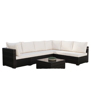 Bộ ghế <span class=keywords><strong>sofa</strong></span> sân vườn cao cấp khung nhôm, đồ nội thất ngoài trời, chất liệu mây nhựa, kiểu dáng hiện đại, dạng mô đun, phù hợp cho sân hiên, khách sạn. - Product Image 3