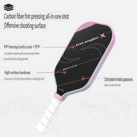 Raquette de pickleball en fibre de carbone T700 avec noyau interne GEN4 amélioré, fabriquée en usine, pour l'extérieur