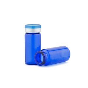 Botella de vidrio azul oscuro de 3 ml con tapa de rosca para uso médico y estético, líquido o polvo liofilizado para suero de cuidado de la piel, venta al por mayor - Product Image 4