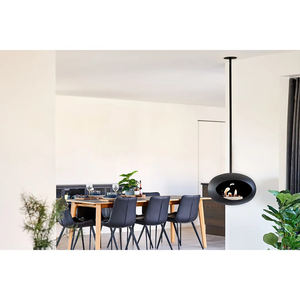 Cheminée Murale à l'Éthanol avec Construction Métallique pour Usage Intérieur, Hôtels et Villas - Product Image 3