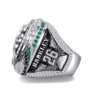 2025 NFL Philadelphia Đại Bàng siêu bol vô địch Nhẫn Set thời trang bạc mạ hợp kim trang sức nhẫn cho món quà bên kỷ niệm - Product Image 4