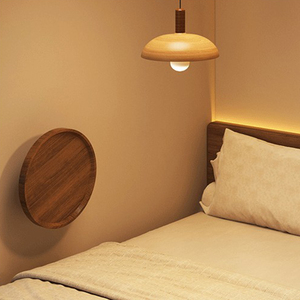 Wall Mounted Small <strong>Round</strong> <strong>Tray</strong> <strong>Table</strong> Foldable Coffee <strong>Table</strong> with Rotation Side <strong>Table</strong> for Living Room Bedroom - Product Image 6