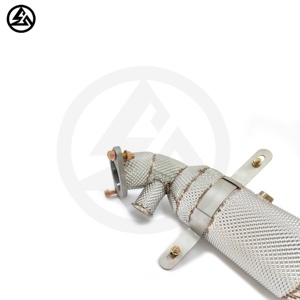 Tuyau de descente Performance CSZ SS304 de haute qualité pour <span class=keywords><strong>Alfa</strong></span> <span class=keywords><strong>Romeo</strong></span> <span class=keywords><strong>Giulia</strong></span> Stelvio 2.0T système d'échappement de tuyau de descente à haut débit - Product Image 4