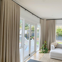 Cortinas con Ojales de Tela 100% Opaca Estilo Europeo con Diseño Floral para Todas las Estaciones, Cortinas Personalizadas para Ventanas de Sala de Estar
