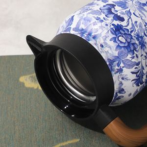 Arabic Retro tùy chỉnh 1L thép không gỉ cách điện cà phê phích ấm Flask đôi tường chân không nước Jug Tea Pot với lọc - Product Image 3