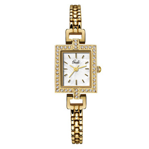 Montre élégante pour femme, petit cadran carré, bracelet en alliage, montre à quartz étanche de haute qualité et raffinée - Product Image 1