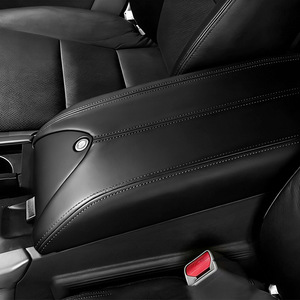 Funda para el Reposabrazos de la Consola Central del Acura RDX, en Microfibra de Cuero Auténtico, Color Negro, Gris y Beige, con Compartimento de Almacenamiento, Ajuste Preciso para el Vehículo - Product Image 3