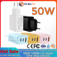 Adaptateur d'alimentation à charge rapide PD QC3.0 3 ports A+C 25W 18W avec prise EU noire, OTP personnalisé, chargeur mural multi-appareils