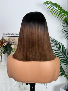 วิกผมบ๊อบแบบปิดหน้าผาก SDD 5*5  ผมแท้ 100%  สีผสม  ไม่ต้องใช้กาว  แบบตรง - Product Image 6