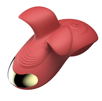 App-gesteuerter Mini-Fingervibrator mit Zungenleckfunktion, weiblicher Masturbator, Nippel-Klitoris-Sexspielzeug für Paare.