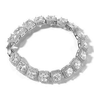 Bracelet pour homme avec fermoir à bascule en zircon, style rock candy, personnalisé, accessoire hip hop, bracelet pour homme - Product Image 5