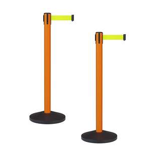 อุปสรรคสายพานหดธนาคารอุปสรรคสายควบคุมคิวเสาสีส้ม - Product Image 2