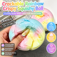 Jouet anti-stress en forme de bonbon, sonore et souple, effet croustillant arc-en-ciel, pour soulager le stress et la décompression