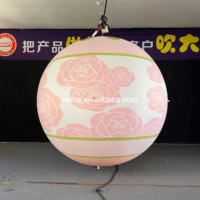 Ballon gonflable floral lumineux LED de haute qualité, gonflable publicitaire robuste pour une utilisation intérieure/extérieure à long terme