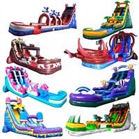 Toboggan gonflable ODM robuste et durable, bleu, 3 m, personnalisé, prix d'usine, pour enfants