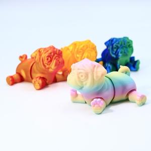 Toptan 3D baskılı dondurulmuş Pug plastik köpek modeli özelleştirilebilir OEM oyuncaklar trend hediyeler satıcıları hizmet - Product Image 2