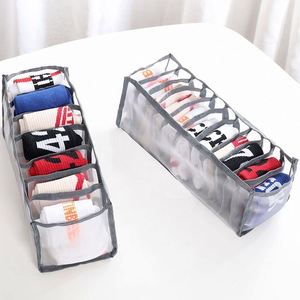 Underwear Organizer <b>Boxes</b> Wardrobe <b>Drawer</b> Divider Clothes <b>Storage</b> Box for Folding Panty Scarfs Socks Bra Clothes Organize - Product Image 1