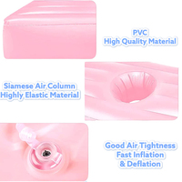 Lit gonflable avec trou pour femmes enceintes ou patientes de récupération Matelas pneumatique confortable BBL pour les soins de maternité