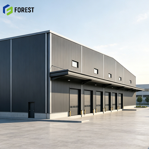 Structure de hangar en acier préfabriqué de grande portée, certifiée ISO14001, pour entrepôt de fret modulaire américain robuste - Product Image 1