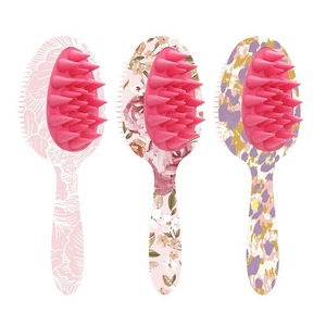 Brosse à shampoing double face à long manche, outil de massage ovale pour le bain, avec revêtement hydrofuge, résistante à l'usure et inaltérable - Product Image 5