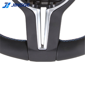 عجلة قيادة جلدية رياضية طراز <span class=keywords><strong>M</strong></span> لسيارات BMW الفئة F وX3 وX5 وM2 وF10 وF25 وF30 وF31 وM4 وM5 وE38 وE61 وE91 وE60 وE90 وF82 وE46 - Product Image 3