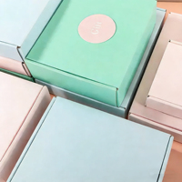 Cajas de Embalaje de Cartón Corrugado E Flute, Ligeras, Reciclables, para Calcetines, Personalizadas, Protección Ambiental de Fábrica