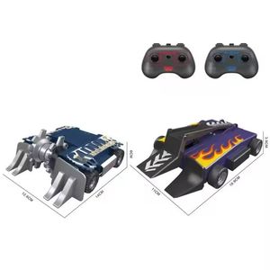 Nouveau design 2.4G STEM 4WD 8 canaux lumière cascadeur en plastique Rc BattleBots télécommande combat combat Robot jouet avec arme - Product Image 5