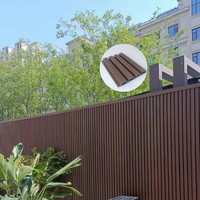 Panneaux muraux en composite bois-plastique (WPC) faciles à installer, rainurés, imperméables, pour l'extérieur