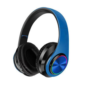 <span class=keywords><strong>Casque</strong></span> sans fil pliable de qualité supérieure <span class=keywords><strong>avec</strong></span> lumières RGB, Bluetooth 5.3, <span class=keywords><strong>casque</strong></span> supra-auriculaire sport <span class=keywords><strong>avec</strong></span> <span class=keywords><strong>micro</strong></span> pour appels téléphoniques - Product Image 1