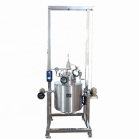 Réacteur de pyrolyse à flux direct à double enveloppe Borui 50L, réacteur chimique de craquage thermique à l'échelle pilote pour les déchets de biomasse et de plastique