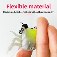 Leurre souple artificiel bionique en forme de petit crabe, 5,8 g, plusieurs couleurs disponibles pour la pêche au poisson souple - Vente en gros fabricant