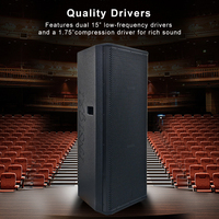 Sistem Speaker PA DJ ODM Full Range Profesional Set Lengkap Kabinet Aktif Pasif Ganda Dual 15 Inch Speaker Profesional