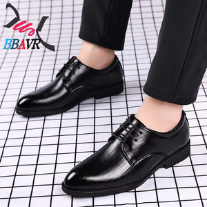 Zapatos de Vestir de Hombre con Punta en Pico, Estilo Británico, de PU, con Cordones, Formales, Casuales, Modernos, Estilo Coreano, Antideslizantes, Duraderos, para Boda - Product Image 2