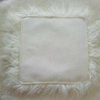 Coussin de siège en peau d'agneau tibétaine naturelle de qualité supérieure, moelleux et chaud, pour chaise de bureau ou de maison