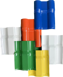 Fábrica forma de onda 1050mm tejas españolas corrugado UPVC hojas de techo Color estable ASA Teja De PVC Casa de resina sintética - Product Image 1